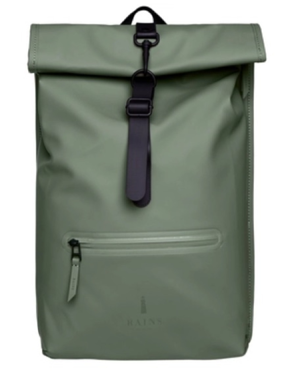 NWT Rains Waterproof Rolltop Backpack in Olive Green Unisex